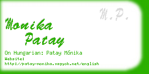 monika patay business card